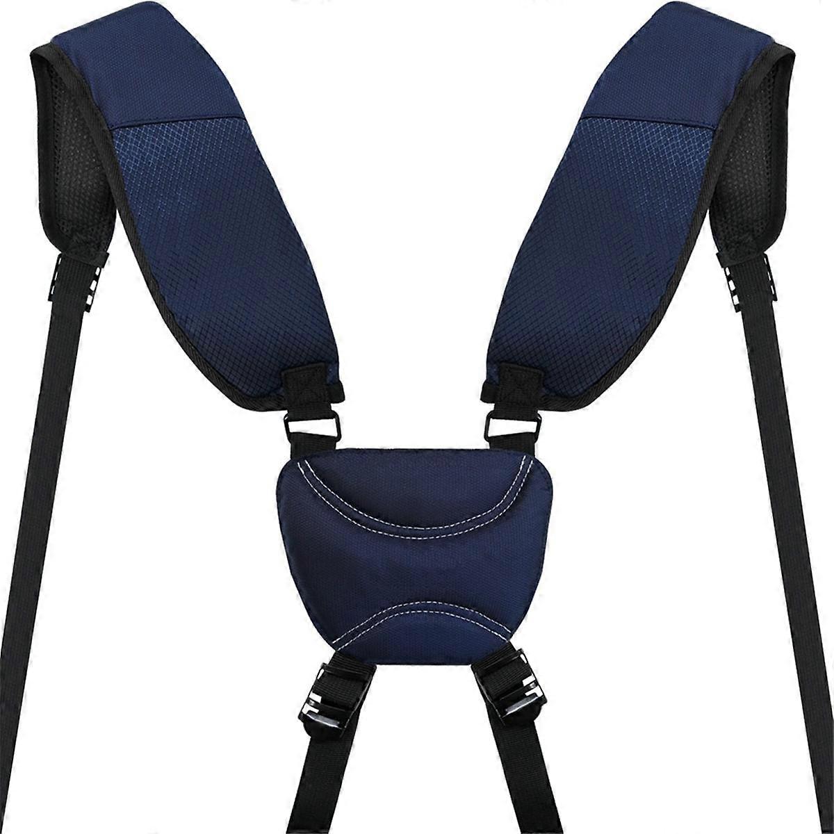 Comfortable Golf Bag Straps Double Shoulder Replacement Strap Adjustable Backpack Straps Blue