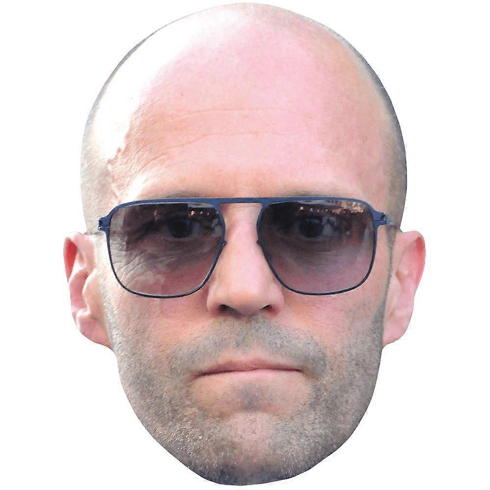 Jason Statham (Glasses) Celebrity Mask, Flat Card Face