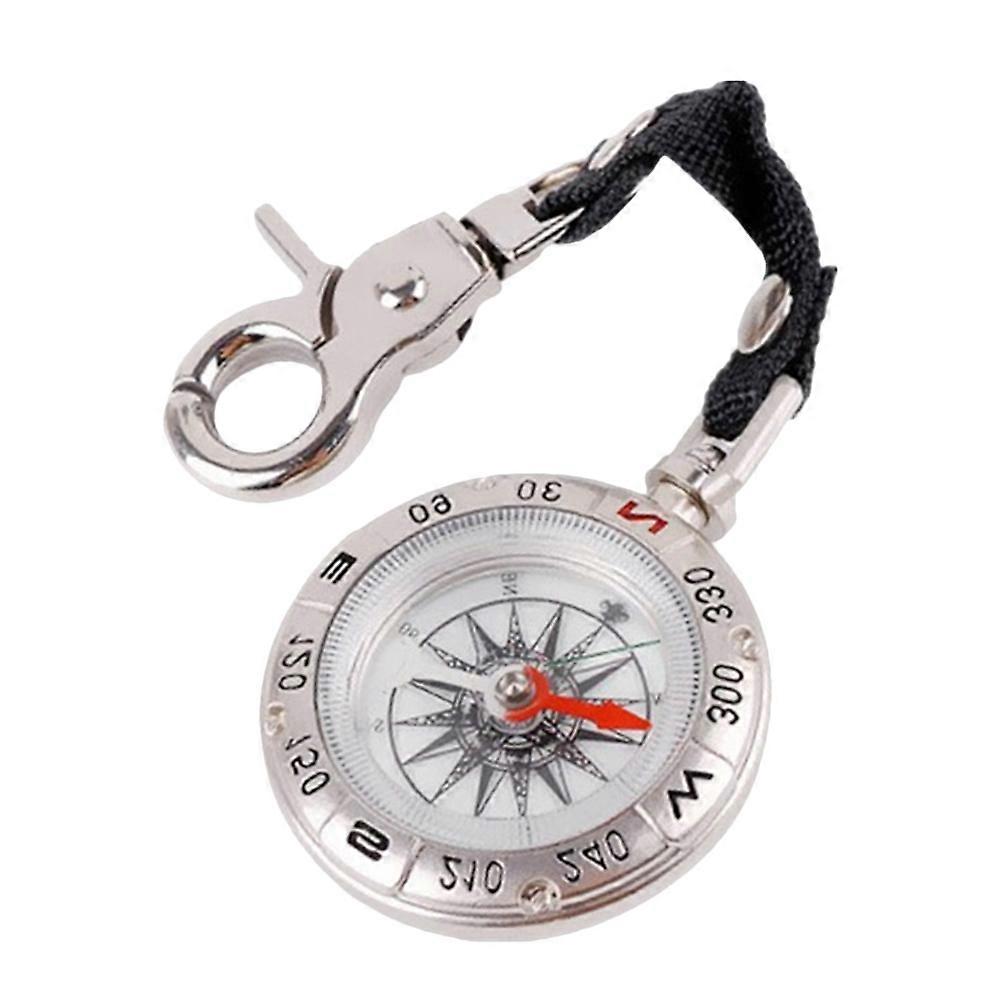 Light Keychain Small Compass Emergency Compass Compass Keychain Pocket Camping Compass