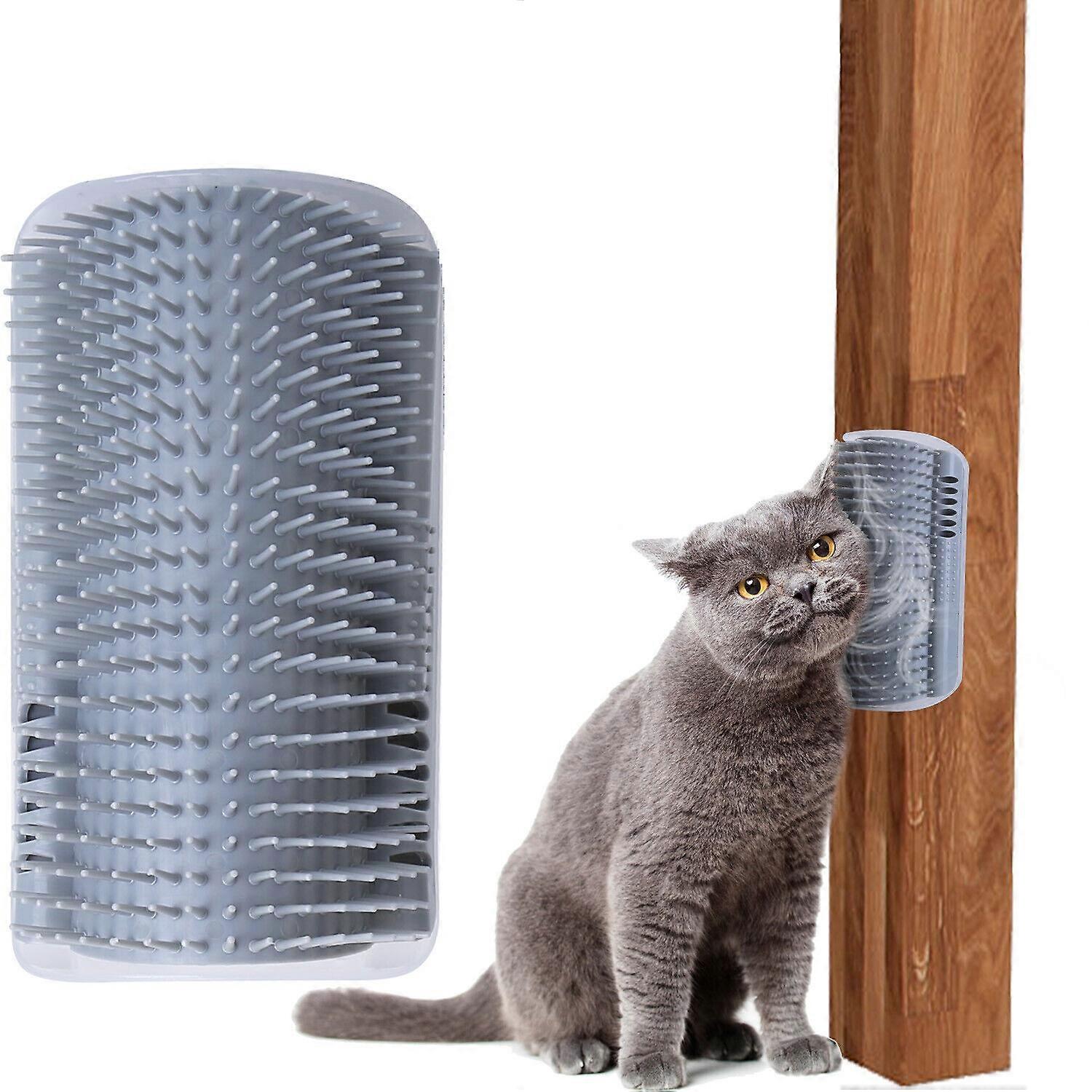 Wall Corner Cat Massage Brush Tool Cat Self Groomer Wall Mount Comb Toy