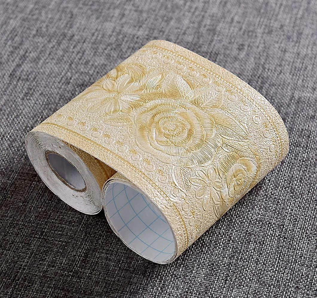 Self-Adhesive Waterproof Wallpaper Border - 3D Pattern 4.2"x196.8"