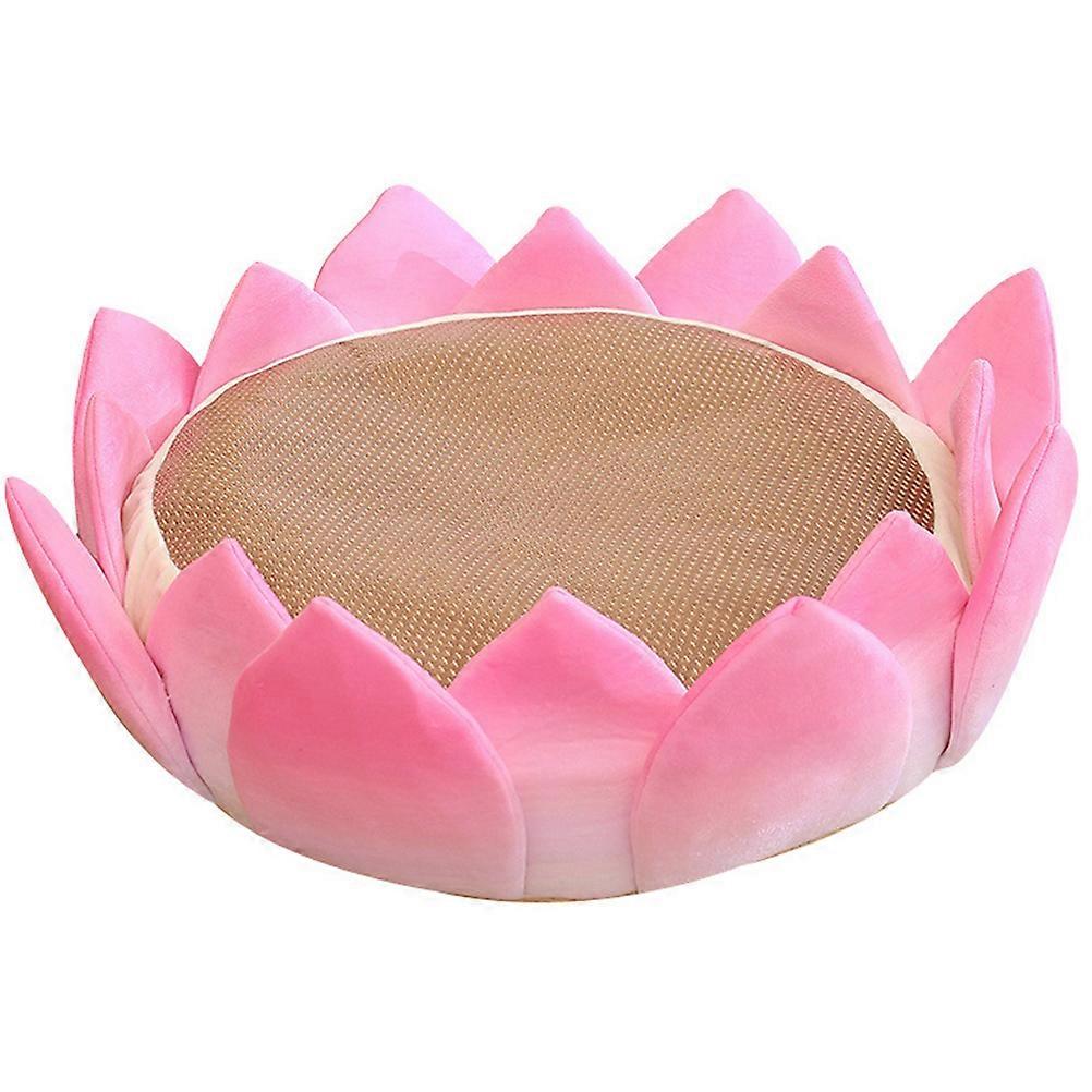 Coussin confortable Coussin de siège de sol Coussin en forme de lotus Coussin en peluche à fleurs Coussin de siège de sol