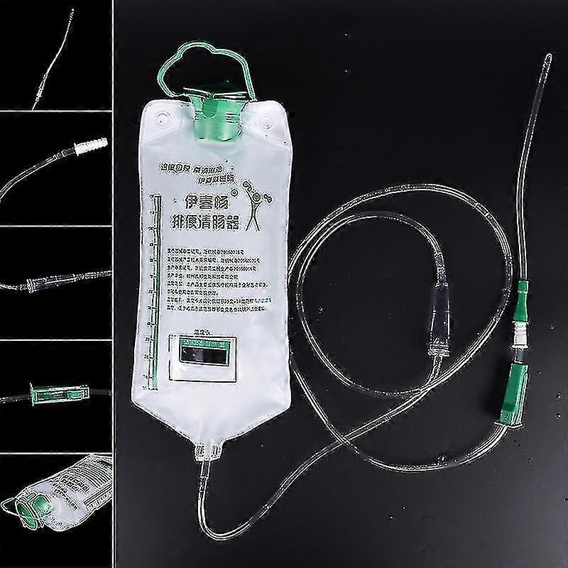 1200ml Home Enema Colonic Άρδευση Douche Kit τσάντα επαναχρησιμοποιήσιμη καθαρισμού Detox υψηλής ποιότητας
