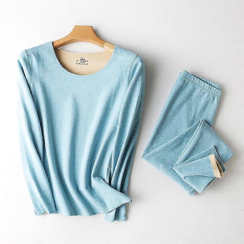 Damen Thermounterwäsche Set Base Layer Fleece Gefüttert Soft Top Bottom