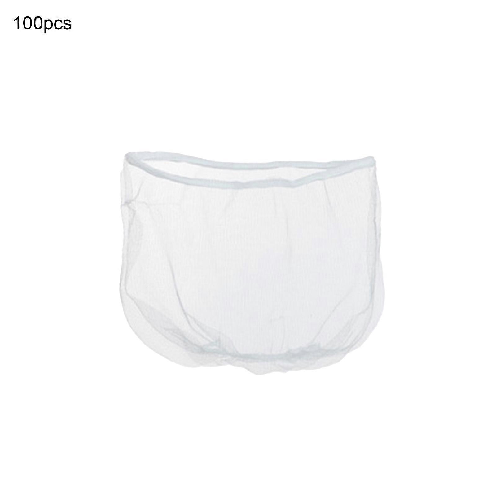 100Pcs/Set Elastic Dense Texture Sink Filter Mesh Polyester Practical Anti-bloking Sink Strainer Mesh for Home