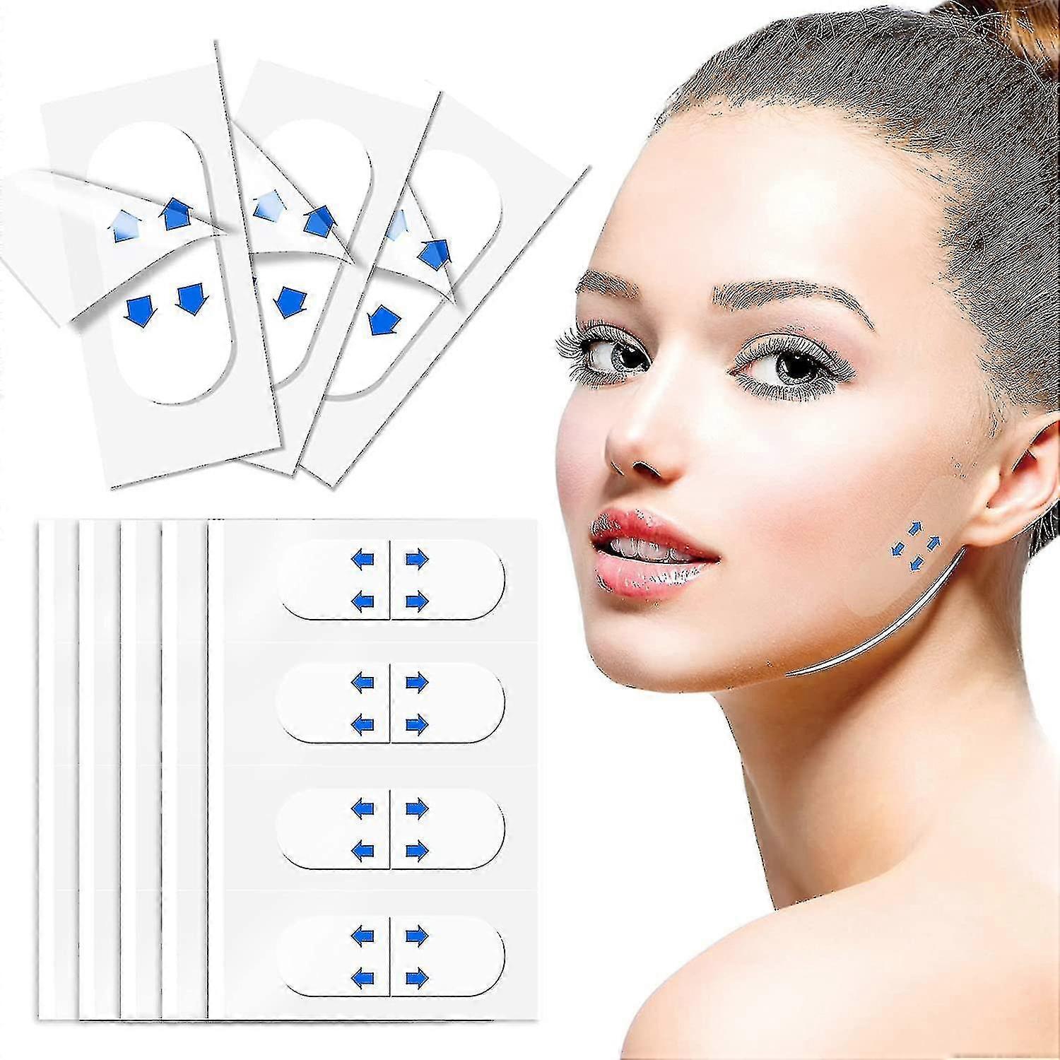40pcs Face Lifting Tape Ultra-thin Invisible Waterproof & High Elasticity