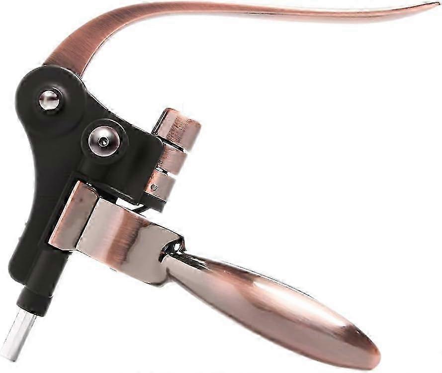 Corkscrew Lever Wine Bottle Opener - Brown