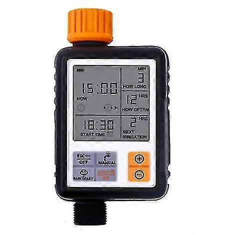 Automatic Watering Controller & Timer Automatic Watering Timer Big Screen Smart Irrigation - Black