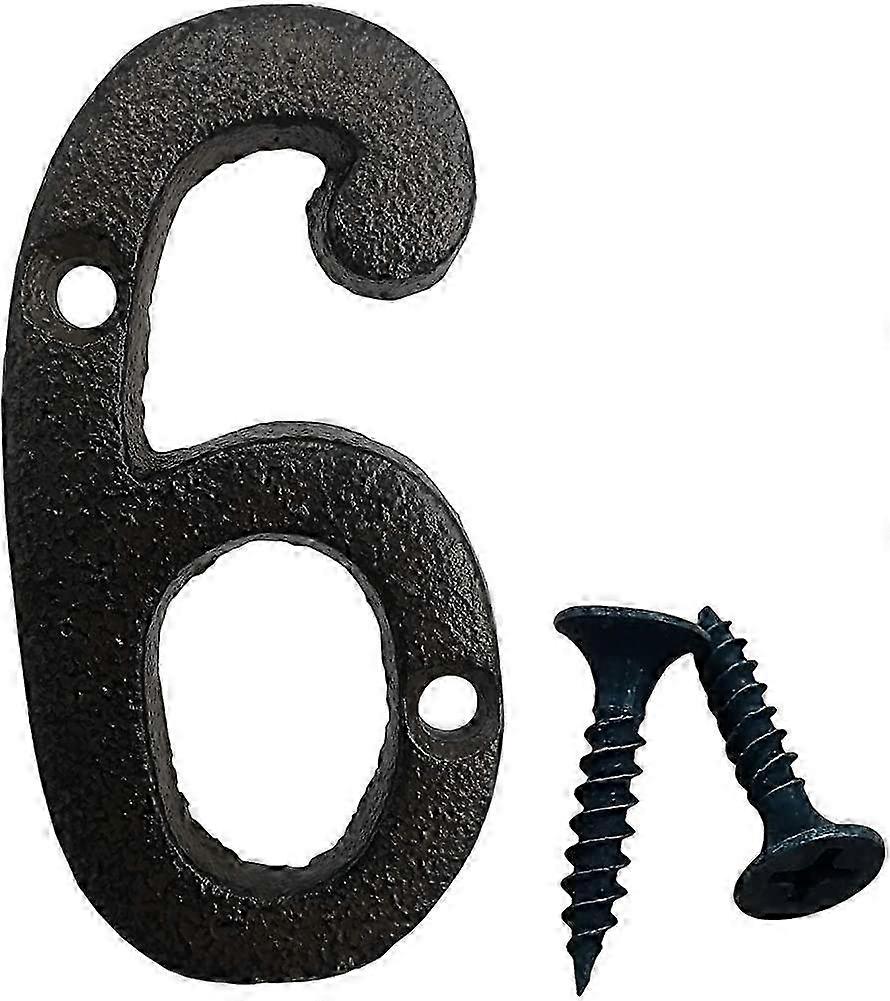 3 Inch House Address Numbers,High Cast Iron Solid Home Address Numbers
