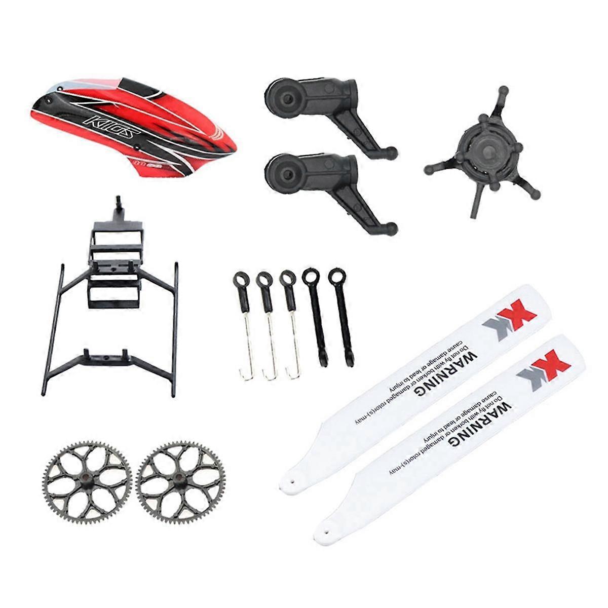 As Shown Rc Helicopter Accessory Set For Xk K110s Rc Helicopter Upgrade Parts Size 1