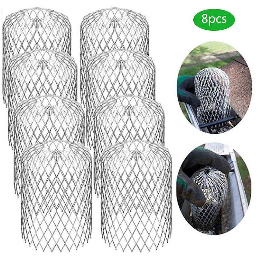 Lightweight Aluminum Gutter Guard Strainer Mesh Gutter Downspout Guard for Leaf Rain Filter