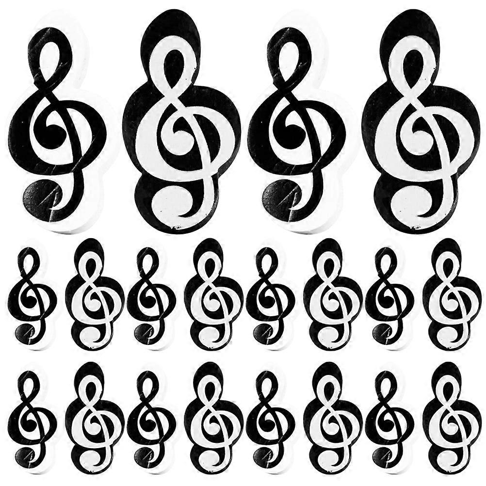 20 pcs Mini Erasers Cute Small Erasers Music Note Shaped Erasers for Students