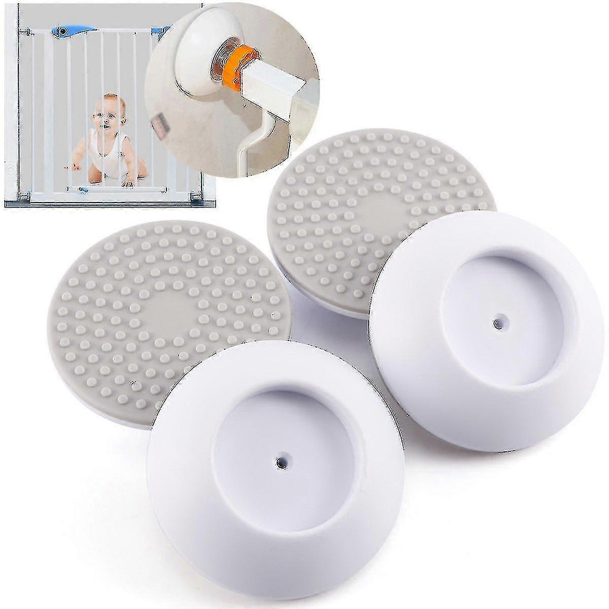 Protezione a parete per griglie per scale per bambini e griglie di protezione delle porte, salvapareti senza foratura per morsetti per griglia prot...