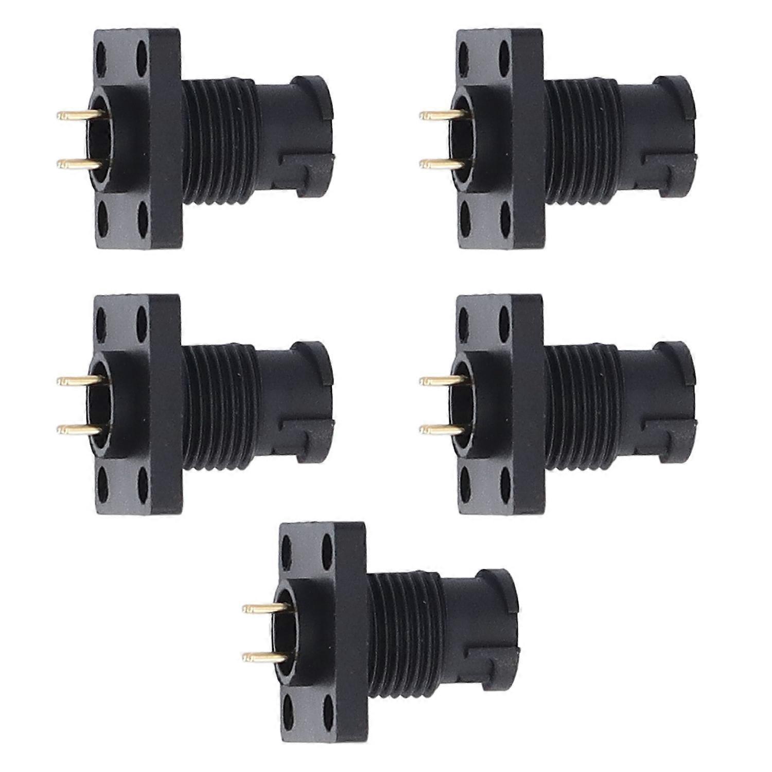 5PCS Aviation Plug Connector IP67 Waterproof 7/16 Thread E7 Snap On 4 Pin Solder Cable Connector wit