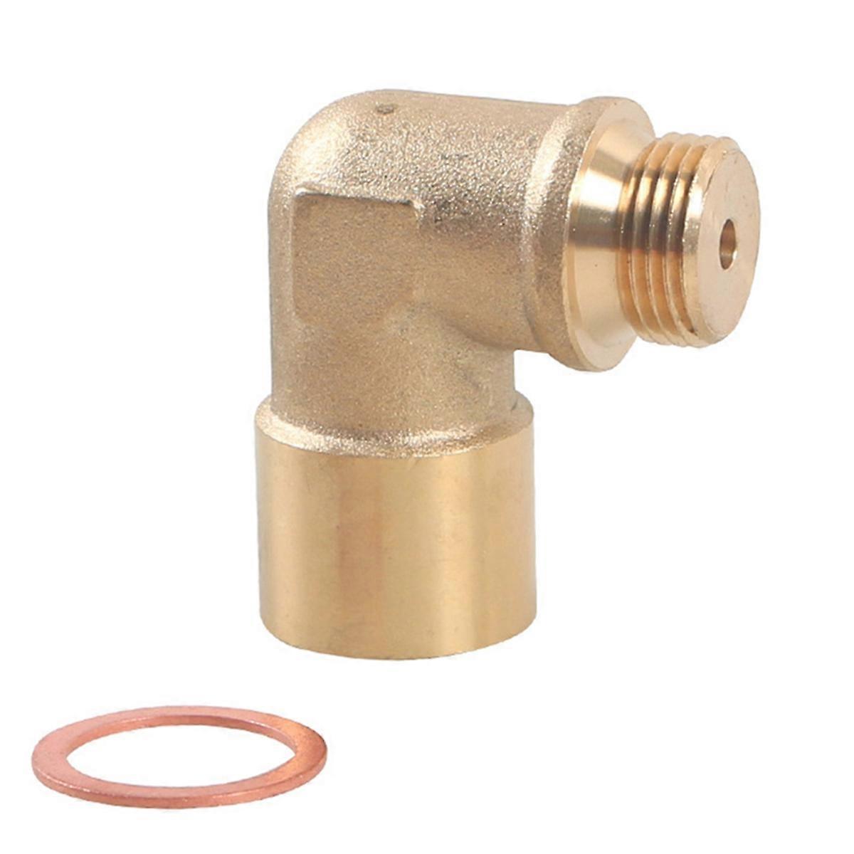 M18x1.5 90 Degree Oxygen Sensor Extender Brass Oxygen Sensor Spacer O2 Sensor Adapter Oxygen Sensor