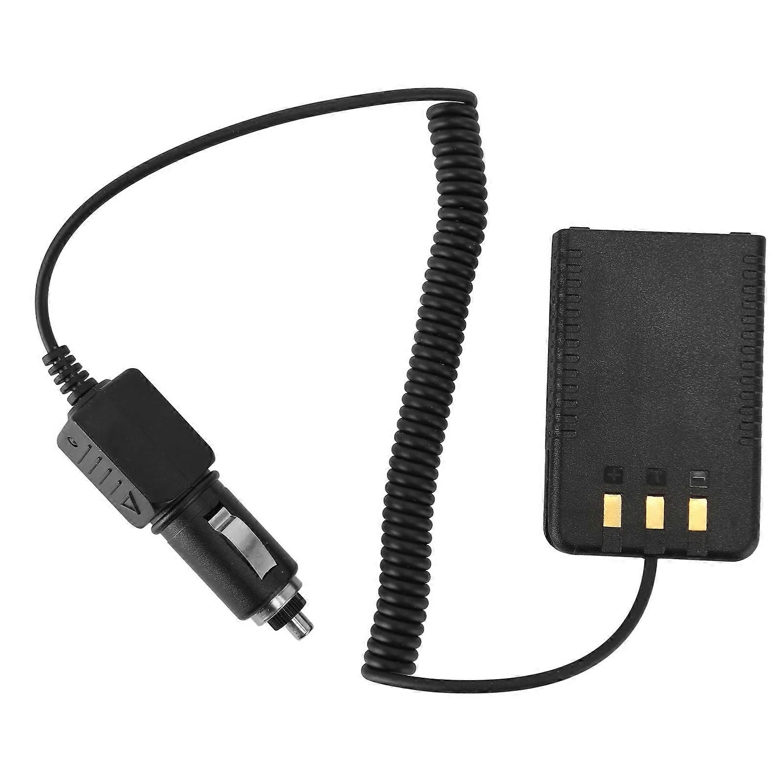 Portable Car Charger Battery Eliminator for YAESU FT4X FT4XR 2-Way Radio Walkie Talkie