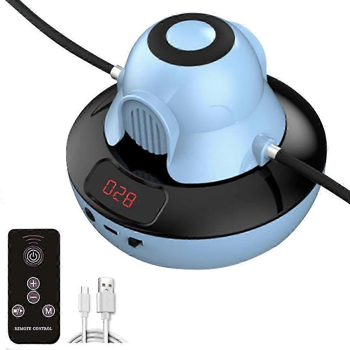 Intelligent Jump Rope Machine Bluetooth Rope Skipping Workout Machine Automatic Counting Rope Skipping Counter,blue