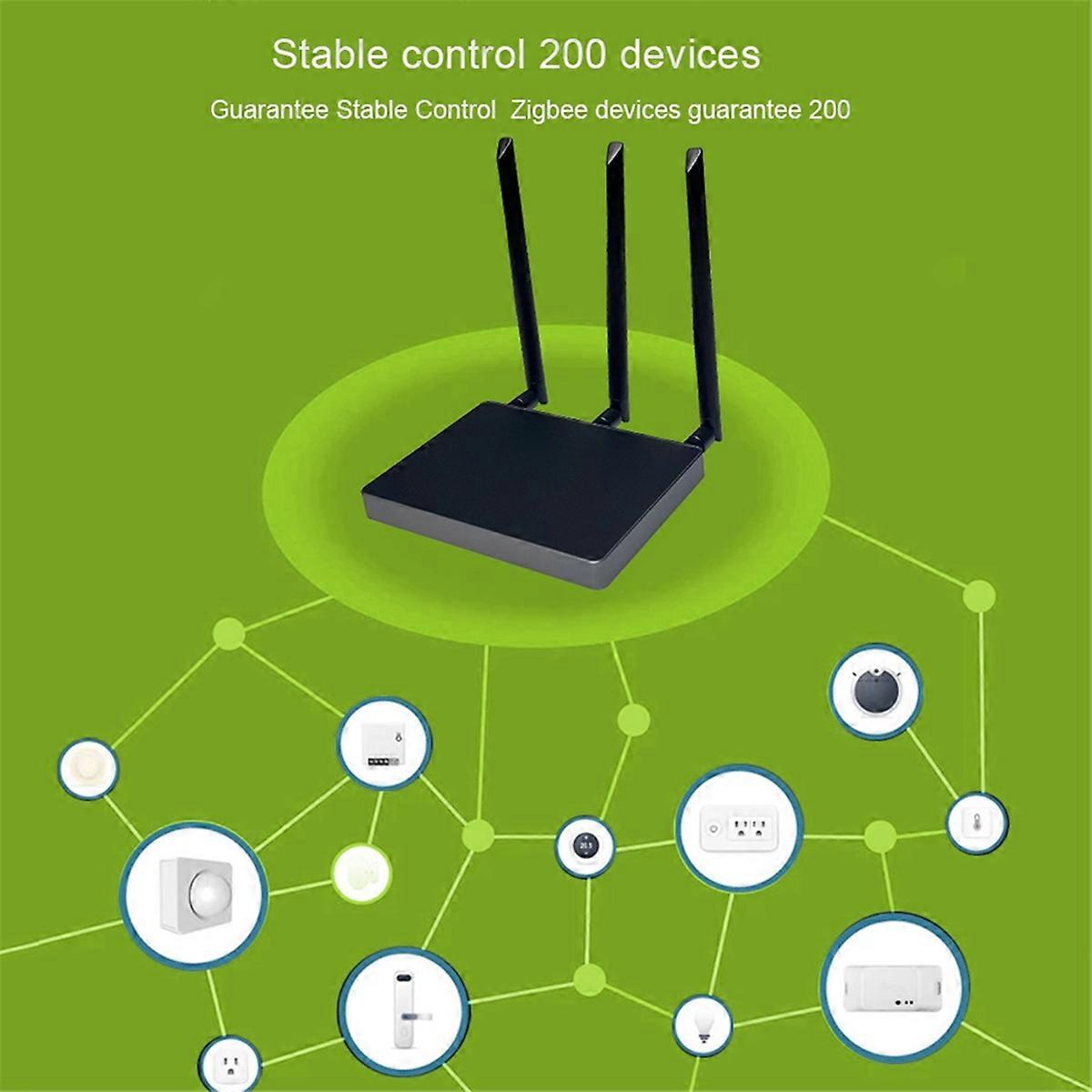 Tuya Zigbee 3.0 Hub Dual Gateway and WiFi Repeater Enhanced Signal Smart Fault for Alexa Big House