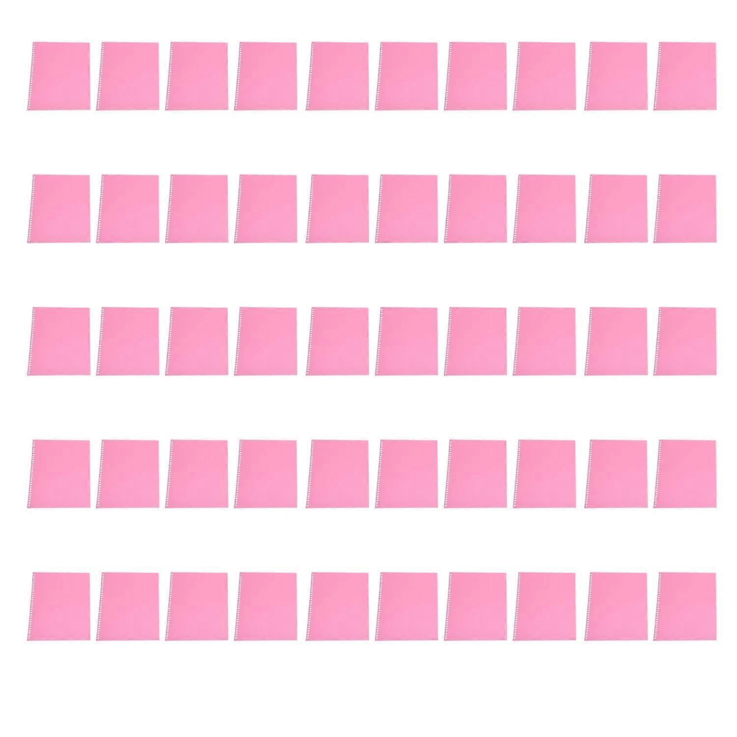50pcs Sheet Protectors 30 Hole A4 Flexible Frosted Translucent Waterproof Reusable Binding Covers fo