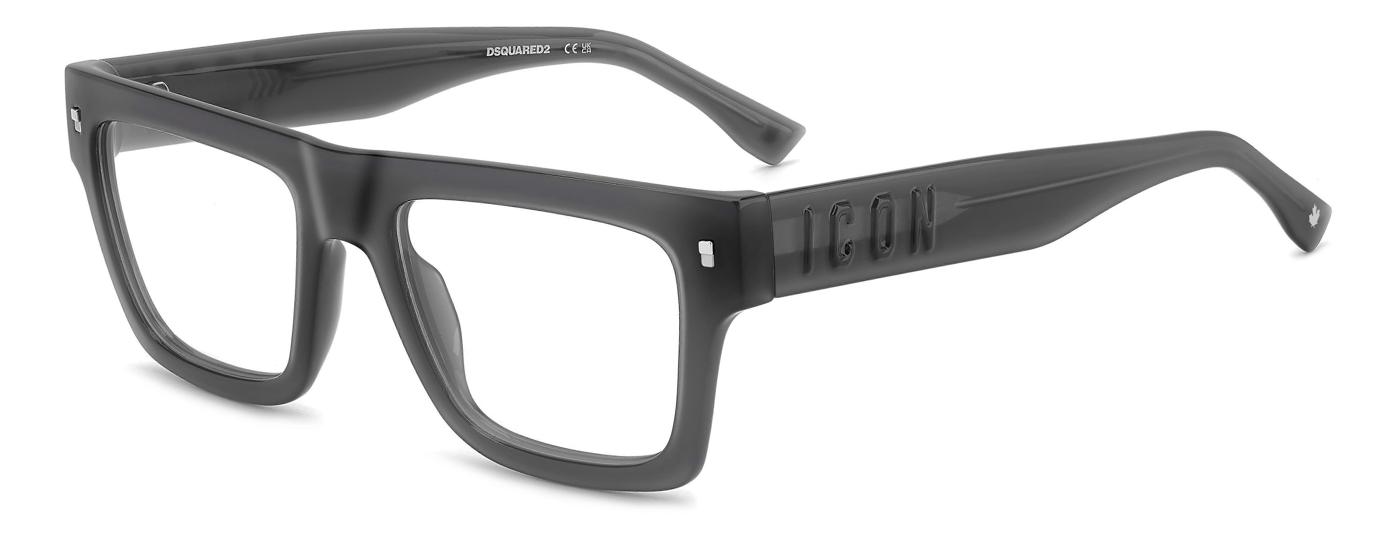 Eyewear Frames DSQUARED2 ICON 0023 KB7 GREY 53/19/145 MAN