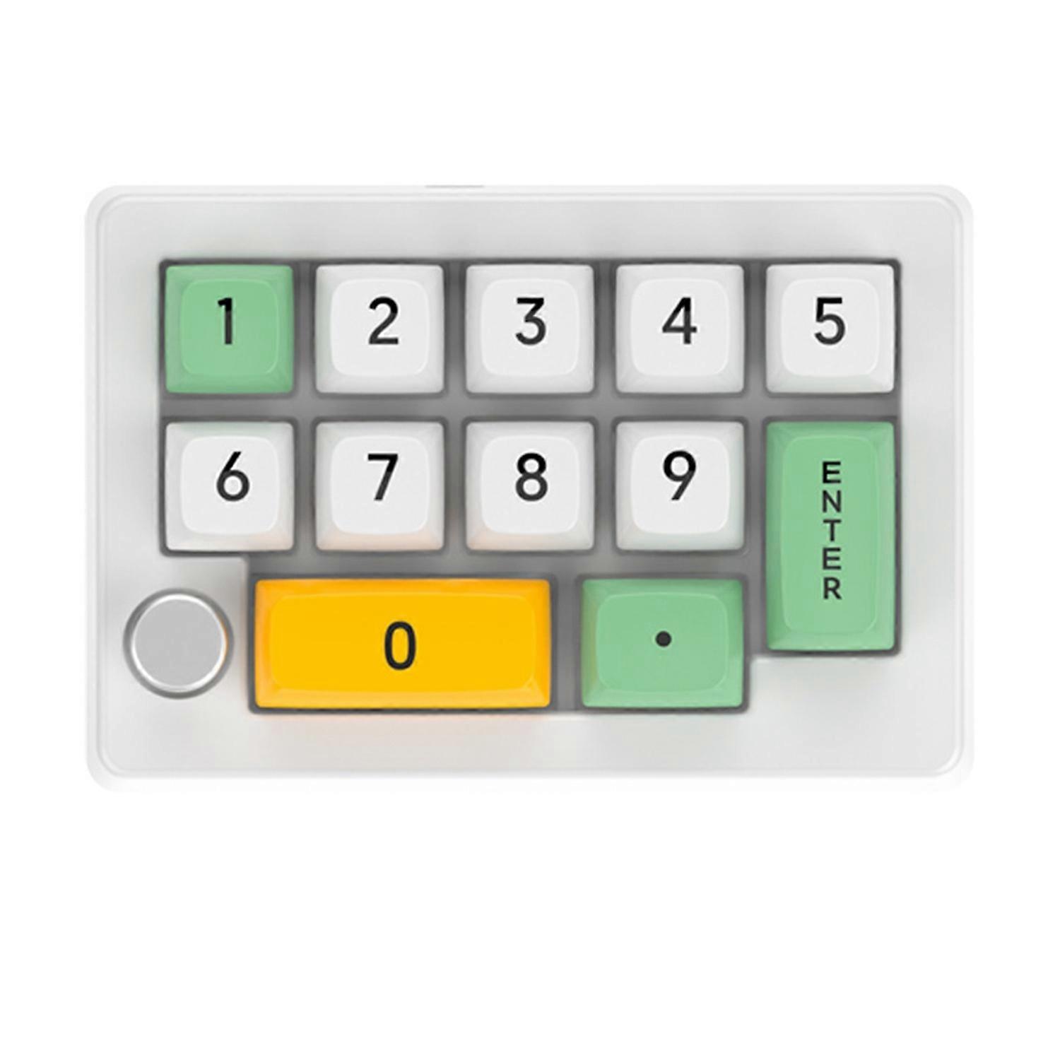 Wired External Number Keyboard 13 Keys Macro Programmable Fully Hot Swappable Mechanical Switch with