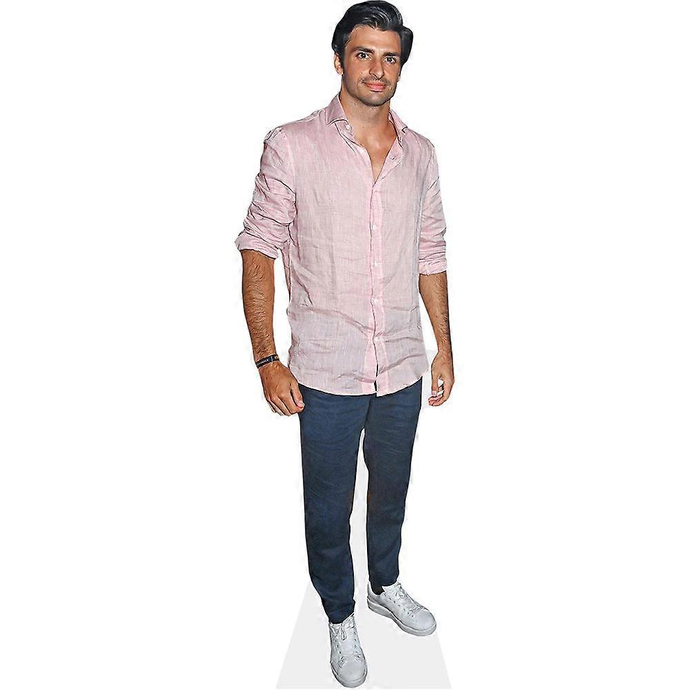 Carlos Sainz Jr (Pink Shirt) Cardboard Cutout (lifesize OR mini size). Standee. Stand Up.