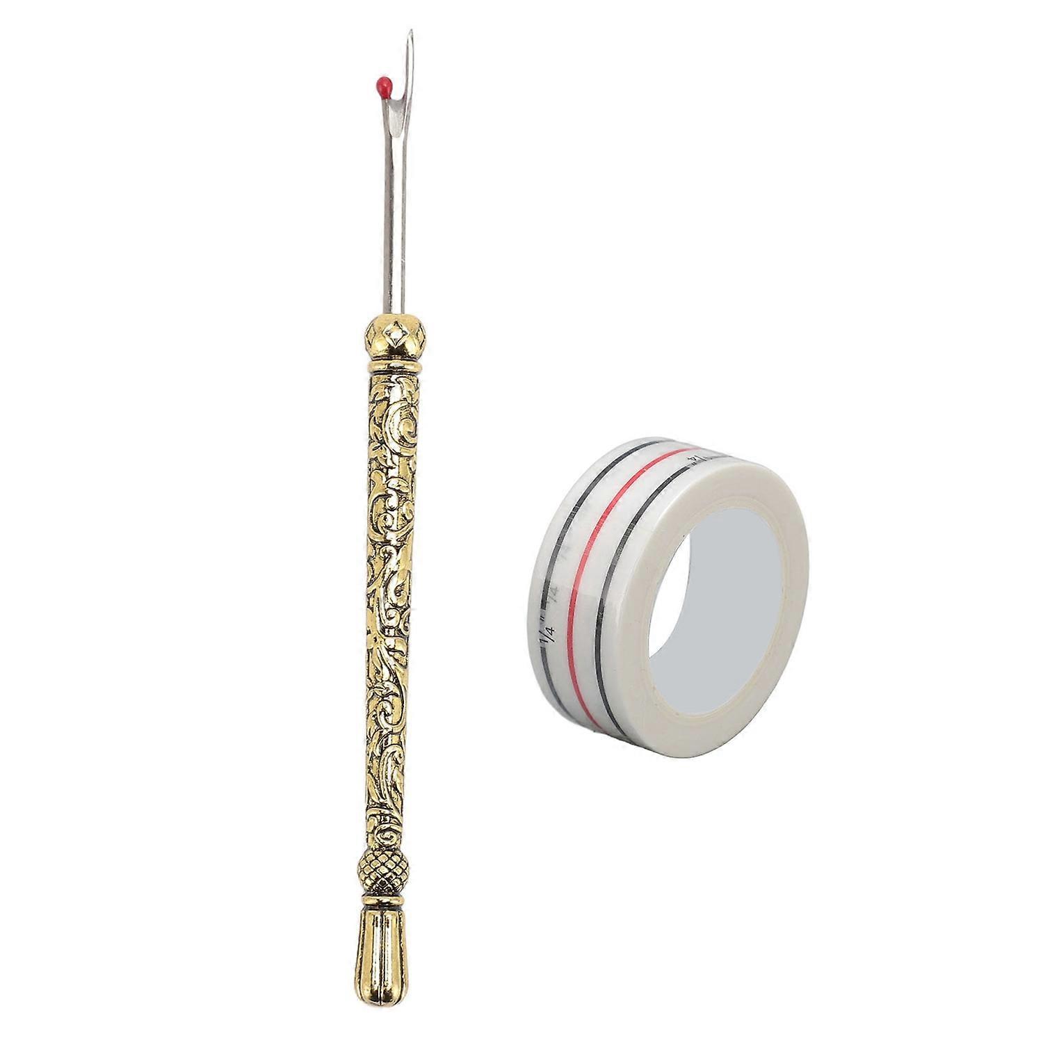 Sewing Seam Remover Multipurpose Efficient Safe Thread Stitch Remover Tool with Positioning Tape for