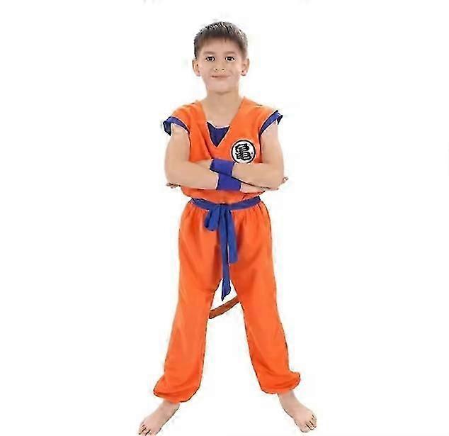 8pc子供大人アニメドラゴンコスチューム漫画キャラクタープリント悟空スーツ