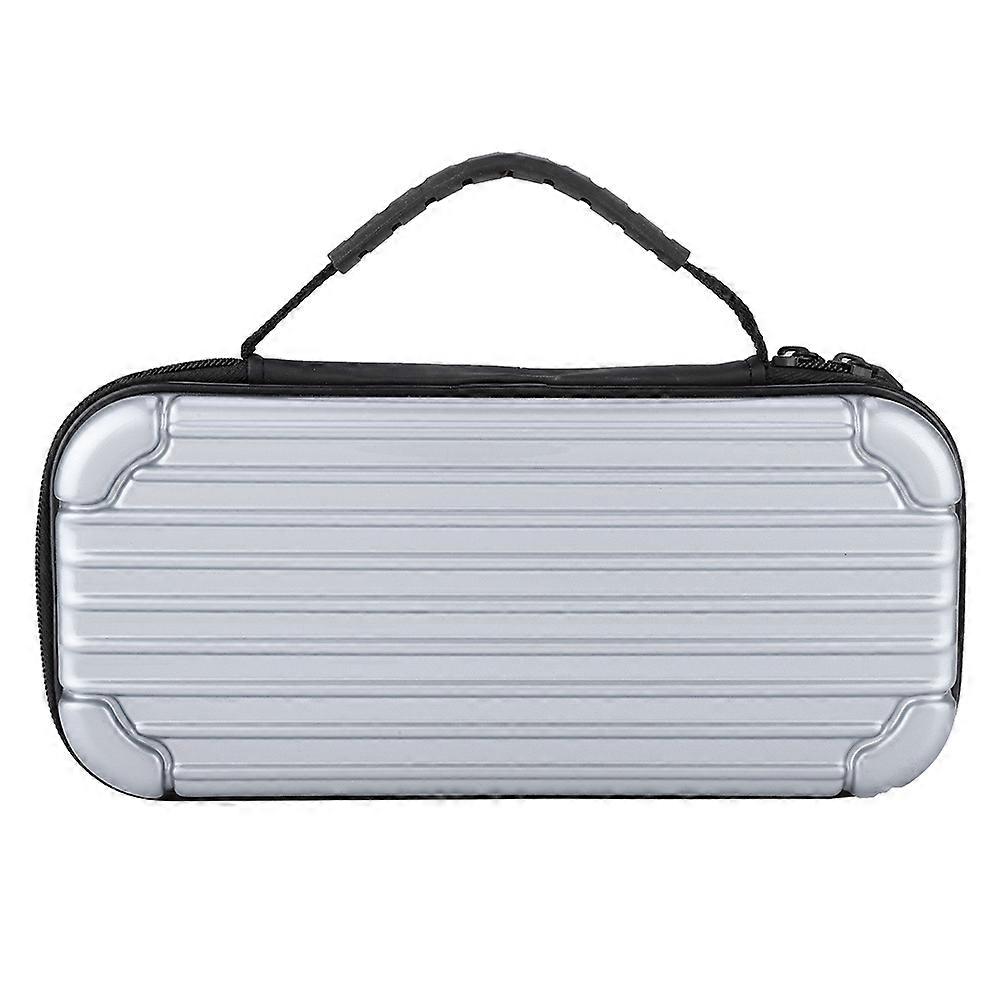 Multifunction Gamepad Game Console Bag Case Storage Bag for Nintendo Switch(Silver)