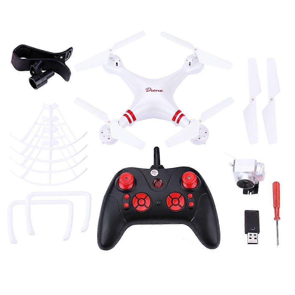 RC Drone Remote Control Quadcopter 4CH Wifi FPV Altitude Hold Toy with 640P Camera (White)