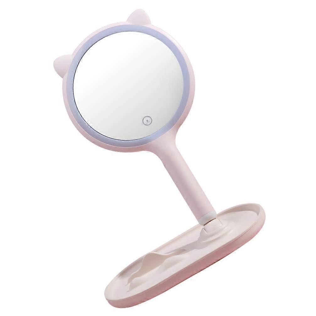 Adjustable LED Makeup Mirror with Touch Screen, Lighted Vanity Mirror, 1pc Size, Modern Style, Enhanced Brightness