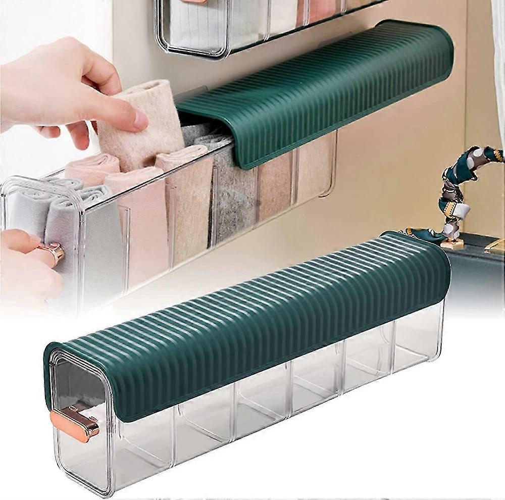 Underwear Storage Box Wall Mount Drawer Organizer For Socks Data Cable