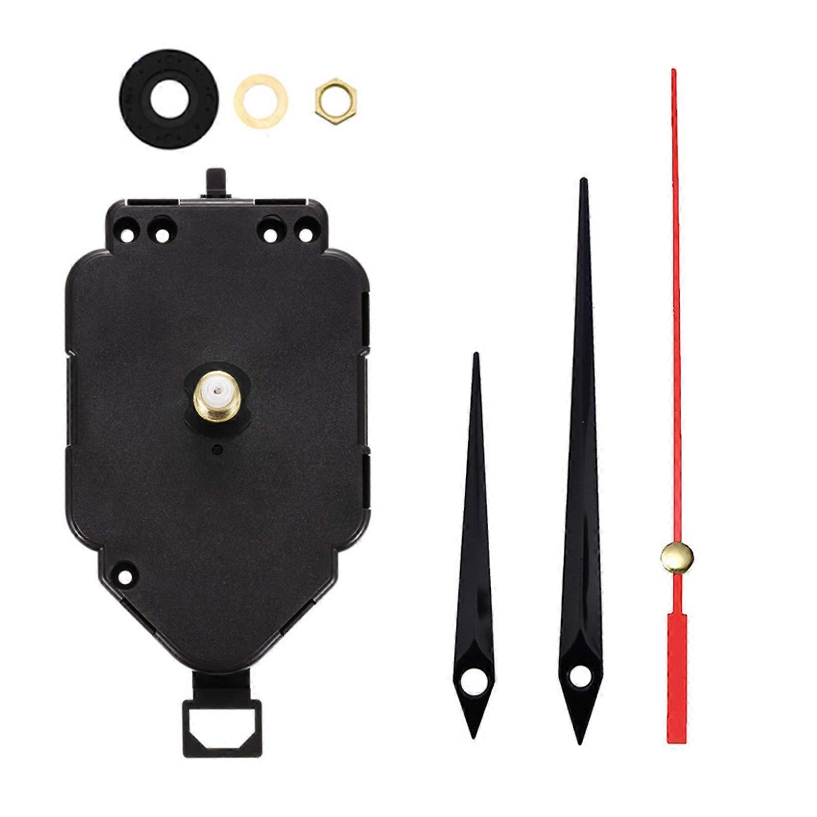 Quality Clock Movement Pendulum Clockwork Replacement Set with Metal Pointers for DIY Wall Clocks Home Decorations