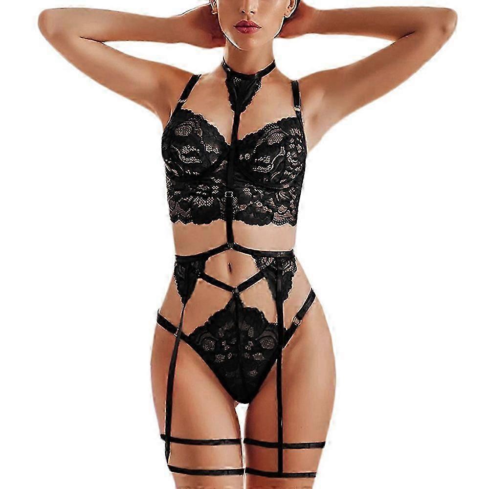 المرأة الملابس الداخلية مثير الملابس الداخلية مجموعة ملابس النوم الدانتيل حمالة الصدر الرباط ثوب ملابس النوم نايتي