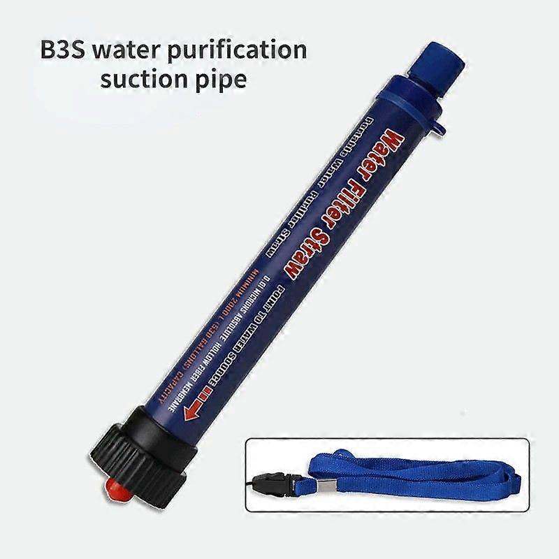 Hot Selling Filtered Direct Drinking Single Soldier Emergency Camping Water Purification Straw Portable Outdoor Water Purifier