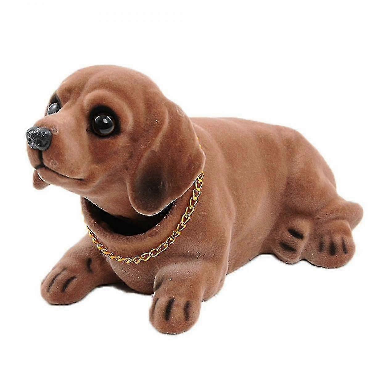 ダッシュボードヘッドドッグうなずくヘッドカーダッシュ子犬車車両装飾用(ダックスフンド)f54