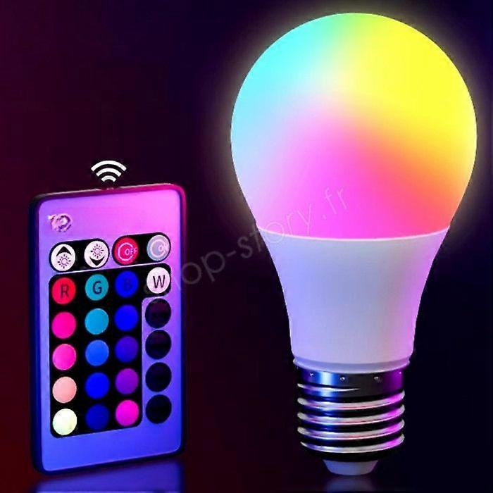 Multicolor LED Bulb - E27 - 3.8W - 16 Colors - 5 Modes - Remote Control Included