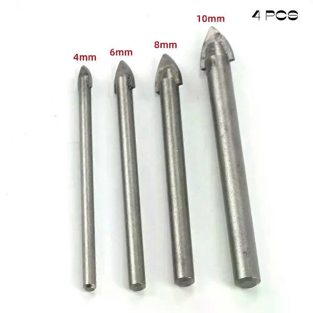4/6/7 Pcs Glass Marble Porcelain Spear Head Ceramic Tile Drill Bits Set Spade Drill Bit 3/4/5/6/8/10/12Mm