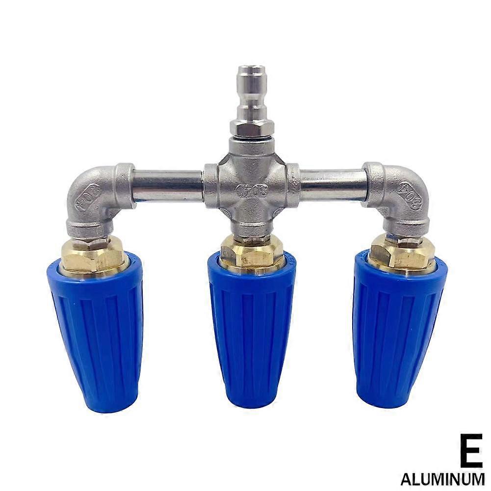 4000PSI High Pressure Washer Nozzle 1/4 Inch Quick Connect 3 Rotating Jet Tips For Efficient Cleaning