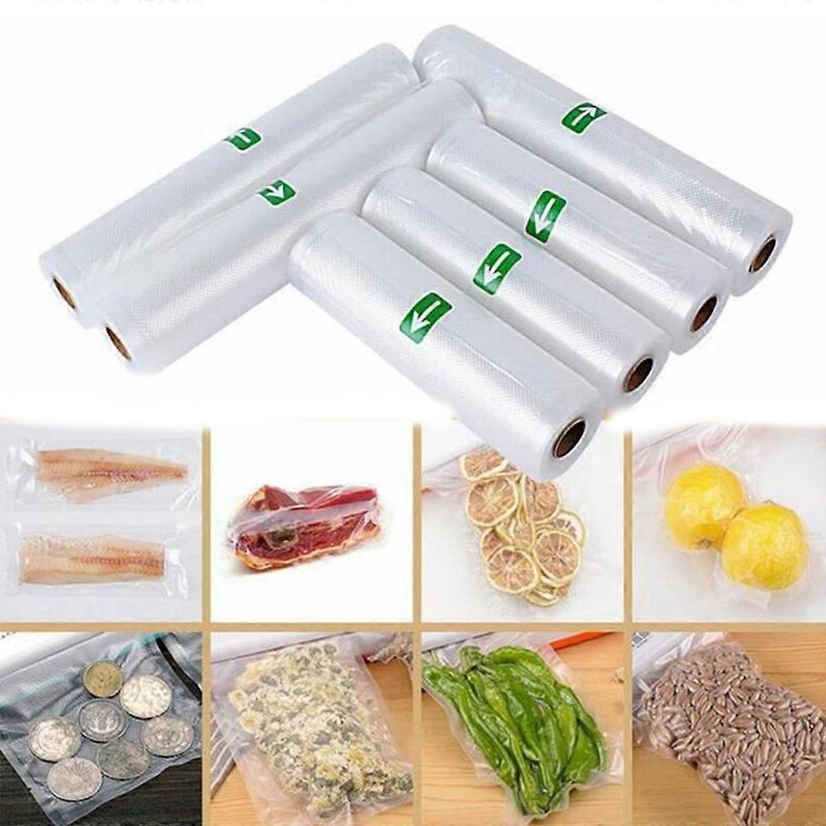 Oxygen-Blocking Reusable Vacuum Sealer Rolls Freezer-Safe