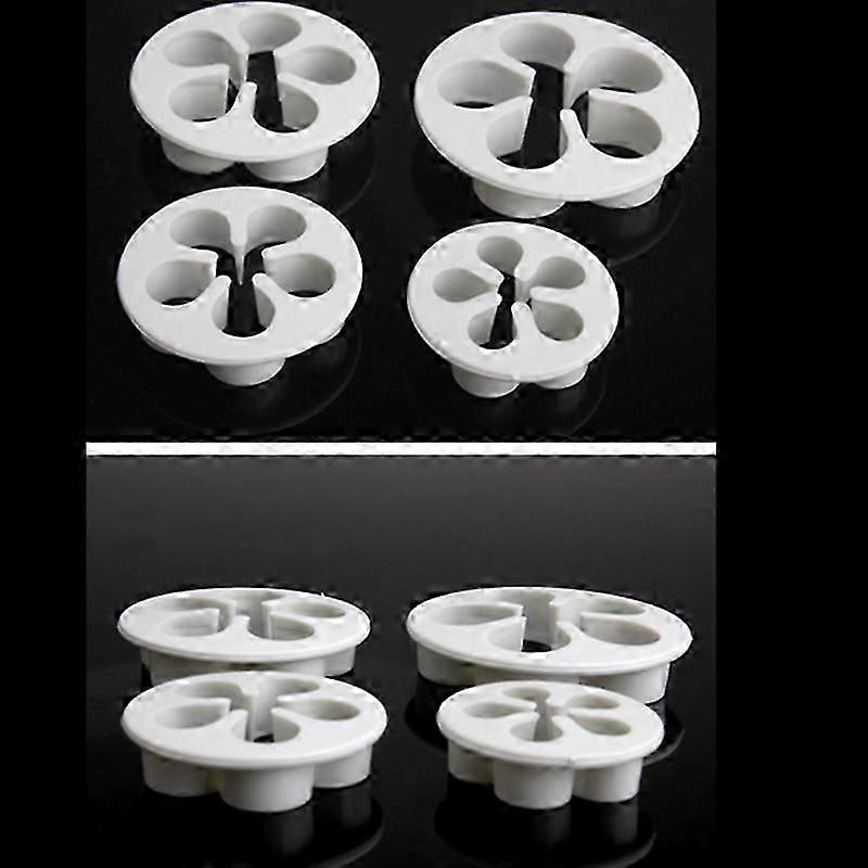 4 Pcs/Set Fondant Cookies Sugar Paste Cutter Flower Shape Decorating Plunger Tools