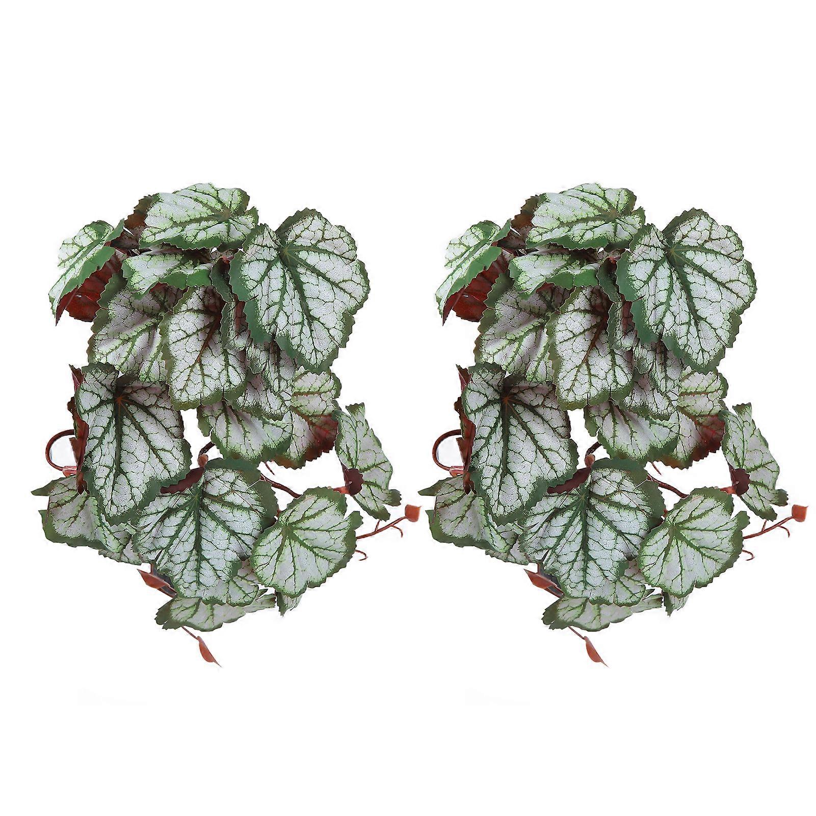 Artificial Water Plant Simulation Vine with Lifelike Plastic Leaves, Suction Cup, Green Color, 3 Feet Long