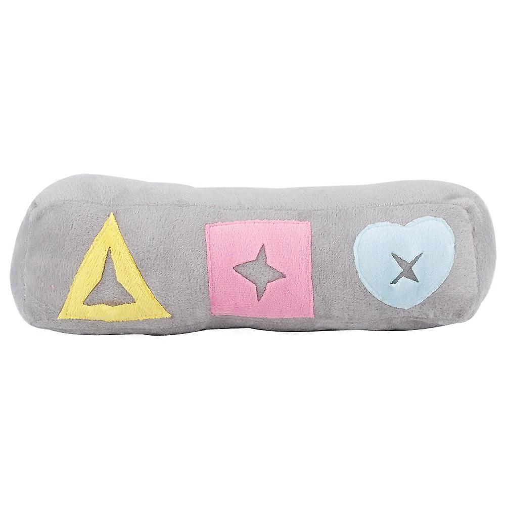 Plush Dog Chewing Toy with Teeth Cleaning and Food Dispensing Column for Training Large and Small Breeds