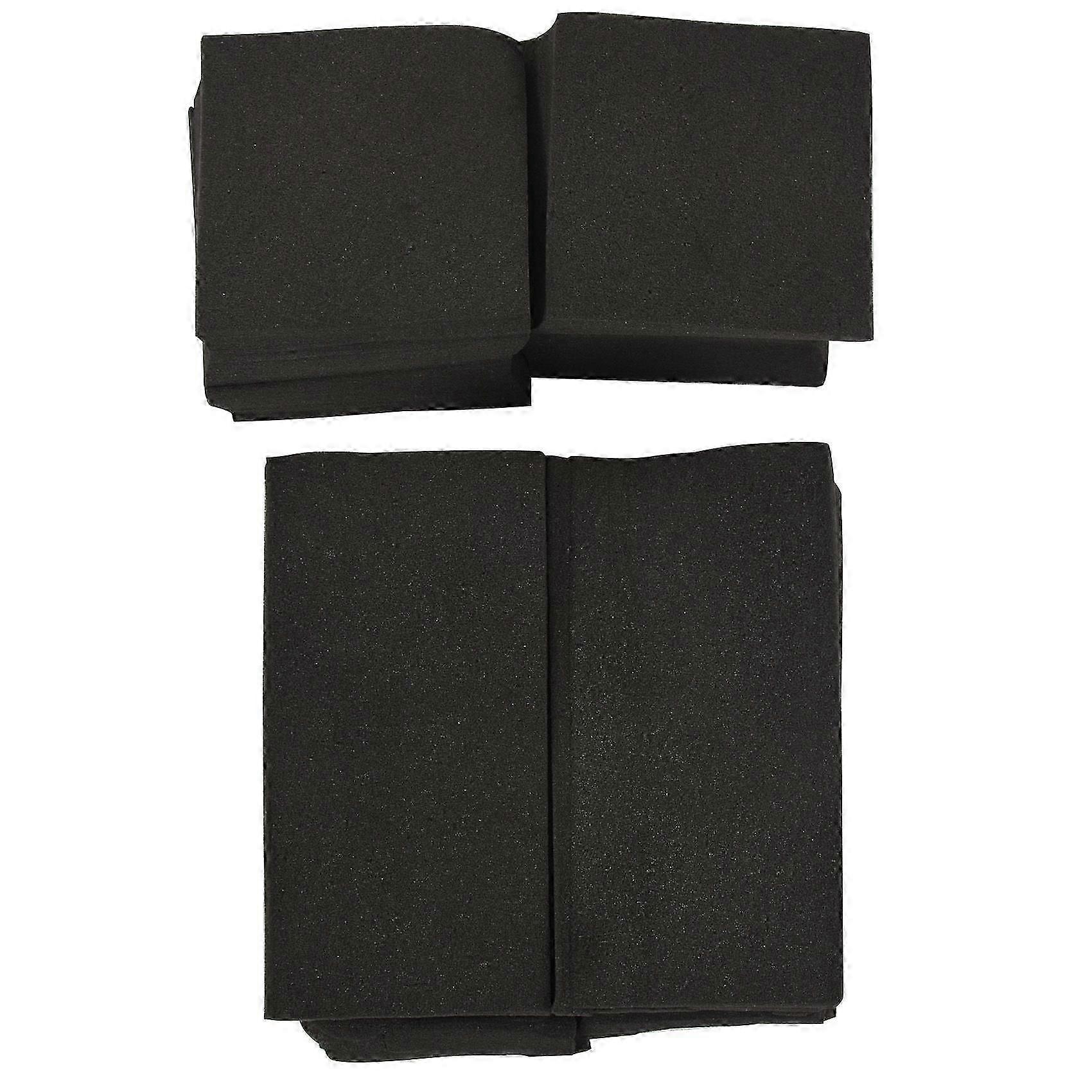 16Pcs/Set Acoustic Foam 12Pc Bass Trap Wall Foam + 4Pc Square Sound Insulation Foam Flame Retardant High Density js
