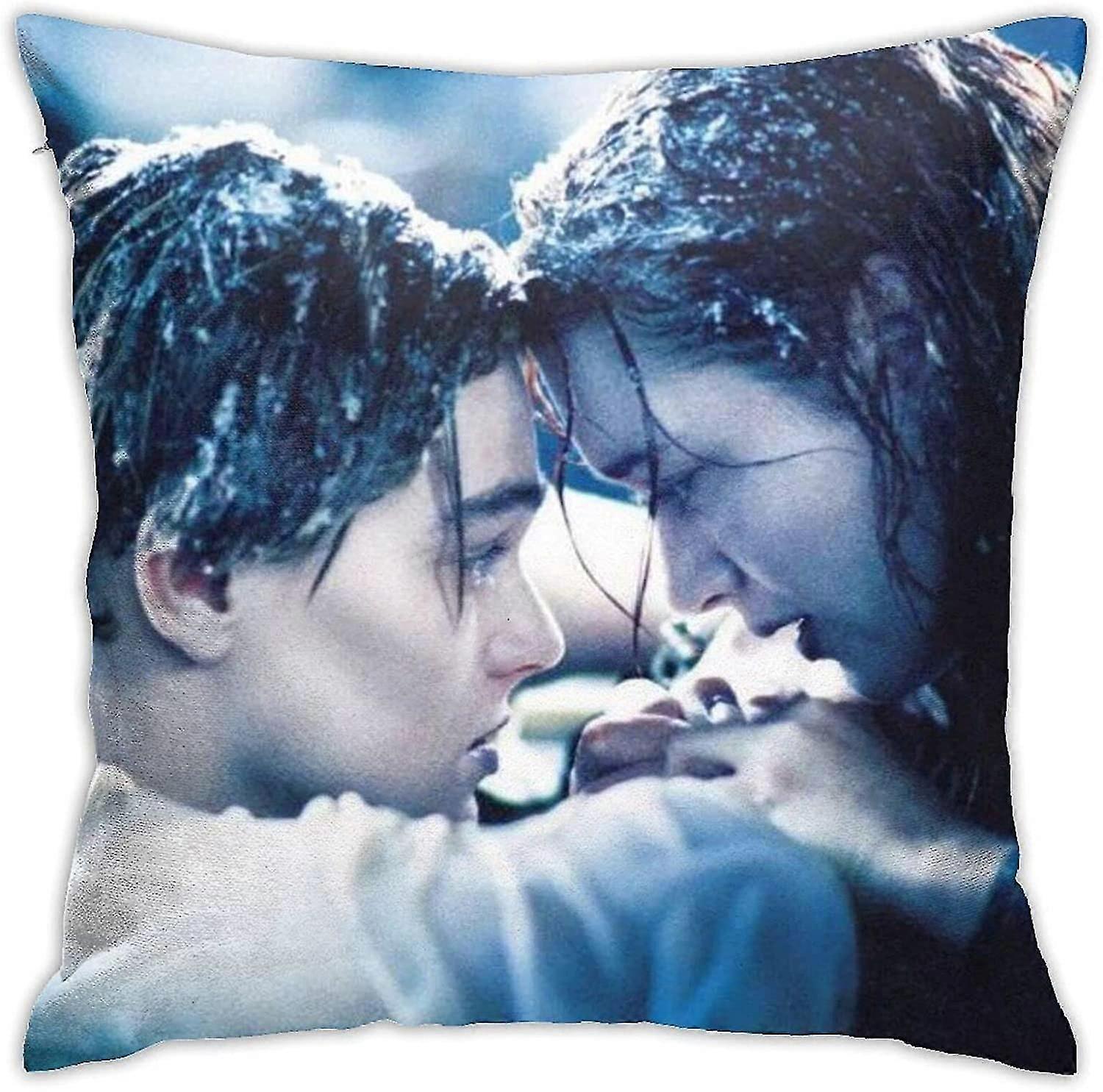Soft and Durable Titanic Movie Pillow Super Comfortable Pillowcase Square Light Pillowcase Home Decorations With Invisible Zipper Throw Pillow Cases 1
