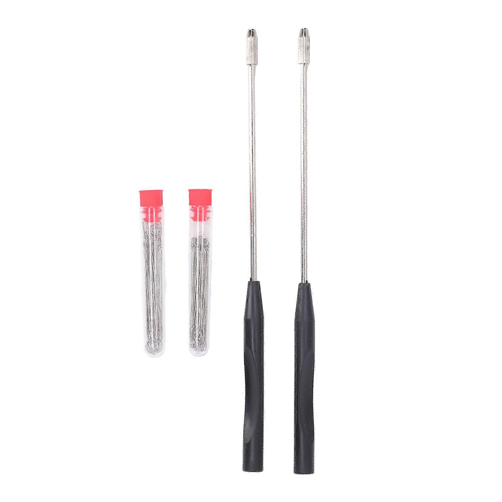 Inoculation Rod Set 23cm Chromium Coating Lightweight Reusable Inoculating Loop Kit for Laboratory