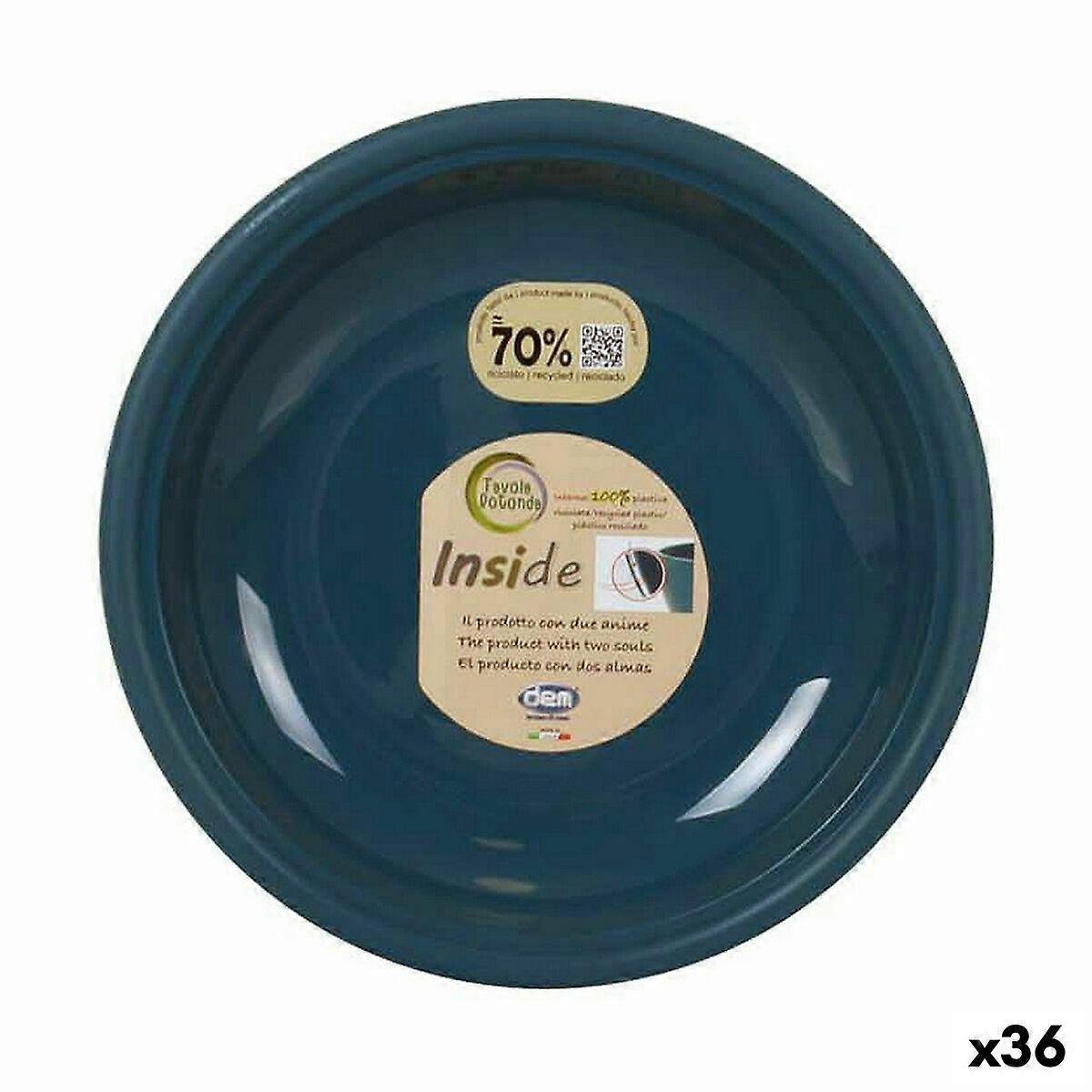 Assiette creuse Dem Inside Bleu foncé (36 unités)