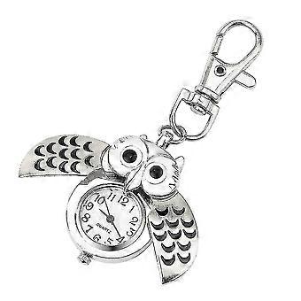 Fashion Gorgeous Owl Watch Clip Pocket Keychain