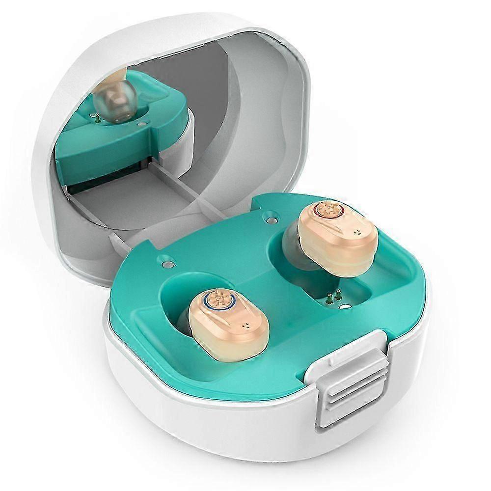 Rechargeable Digital Hearing Aids - with Charging Case, Hearing Amplifier for Elderly, Audifonos