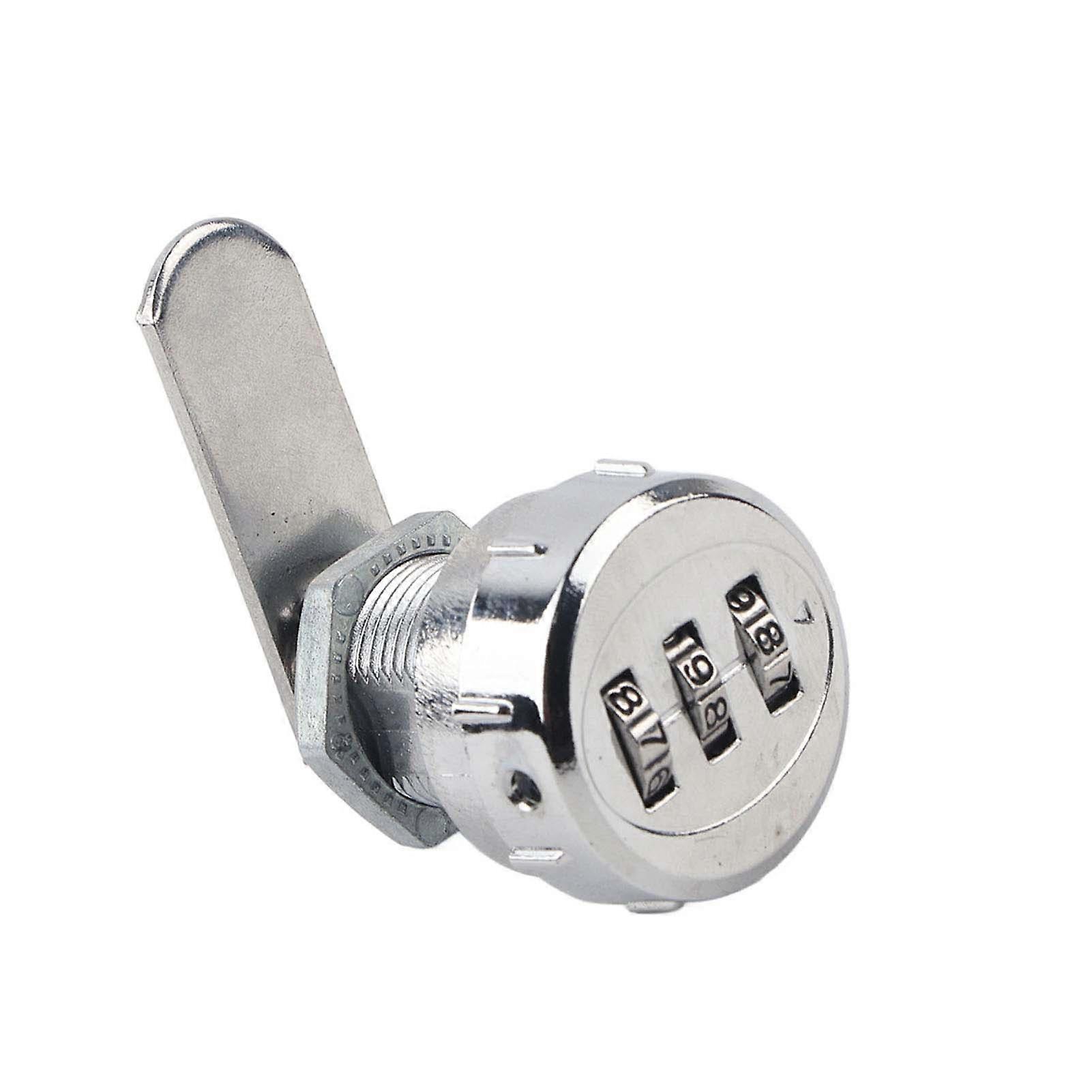 Cabinet Coded Lock - 3 Digit Code Combination Cam High Precision Convenient Password Security Coded Lock Simple Installation(1#)